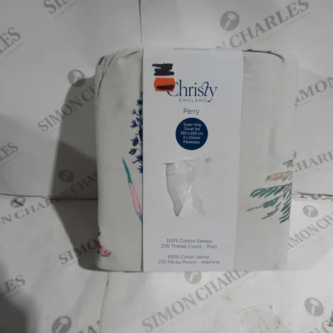 CHRISTY ENGLAND PERREY DAMSON SUPERKING DUVET SET