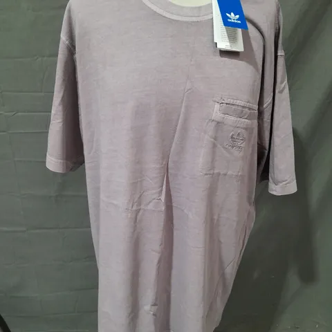 ADIDAS ESSENTIALS T-SHIRT IN LILAC - UK XL