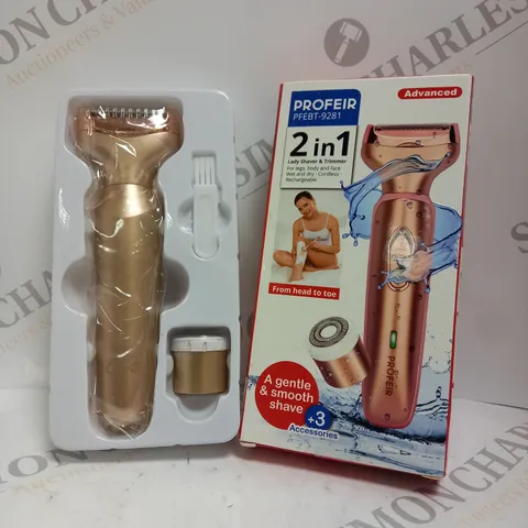 BOXED PROFEIR ADVANCED 2 IN 1 LADY SHAVER 