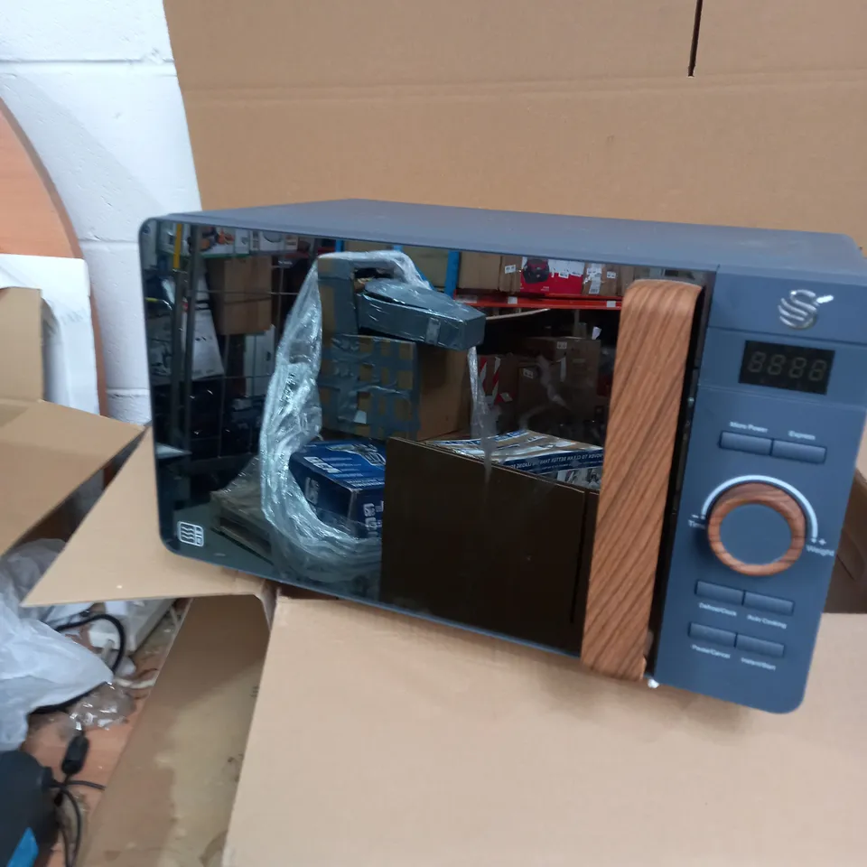 SWAN NORDIC DIGITAL MICROWAVE, 800W, SLATE GREY