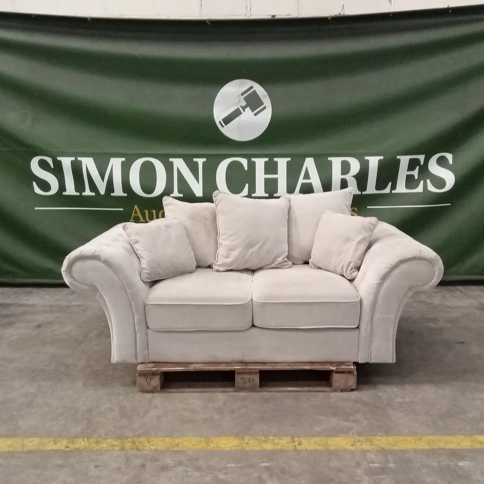 WINDSOR 2 SEATER FABRIC SCATTER BACK SOFA RRP £899