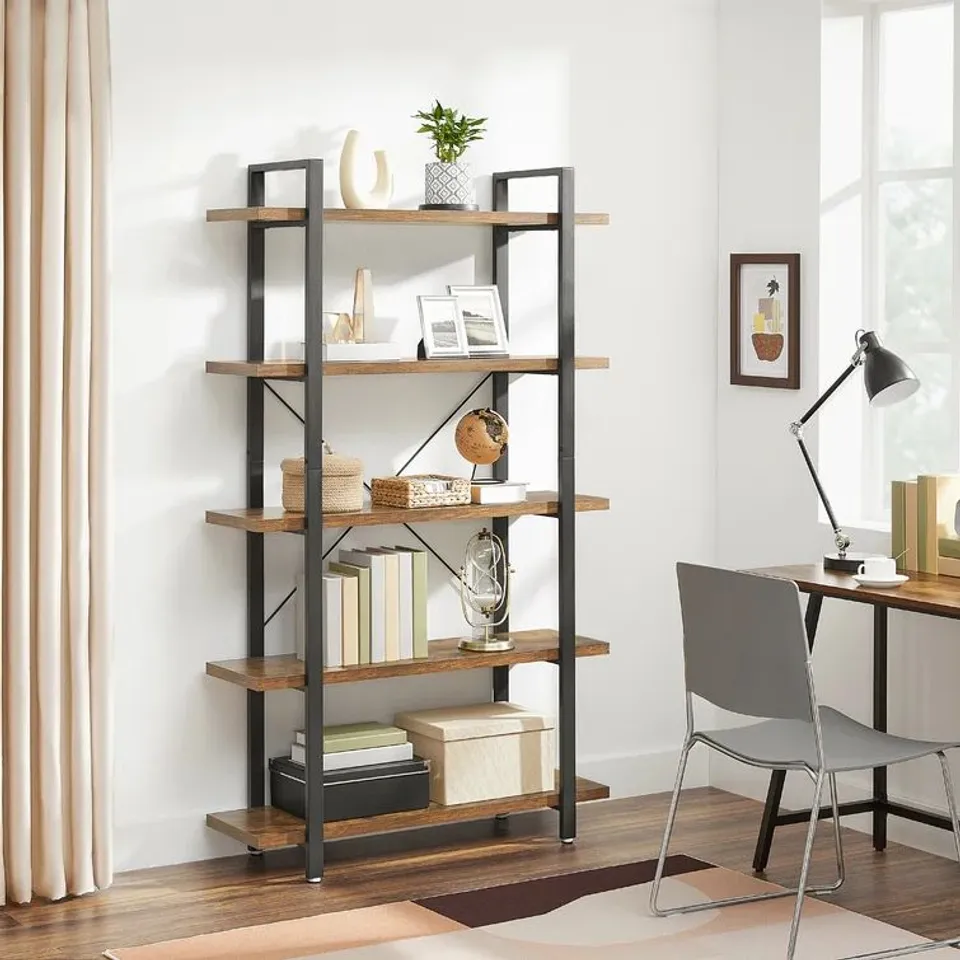BOXED WENLOCK BOOKCASE - BLACK