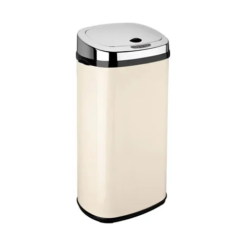 STEEL 42L MOTION SENSOR WASTE BIN CREAM