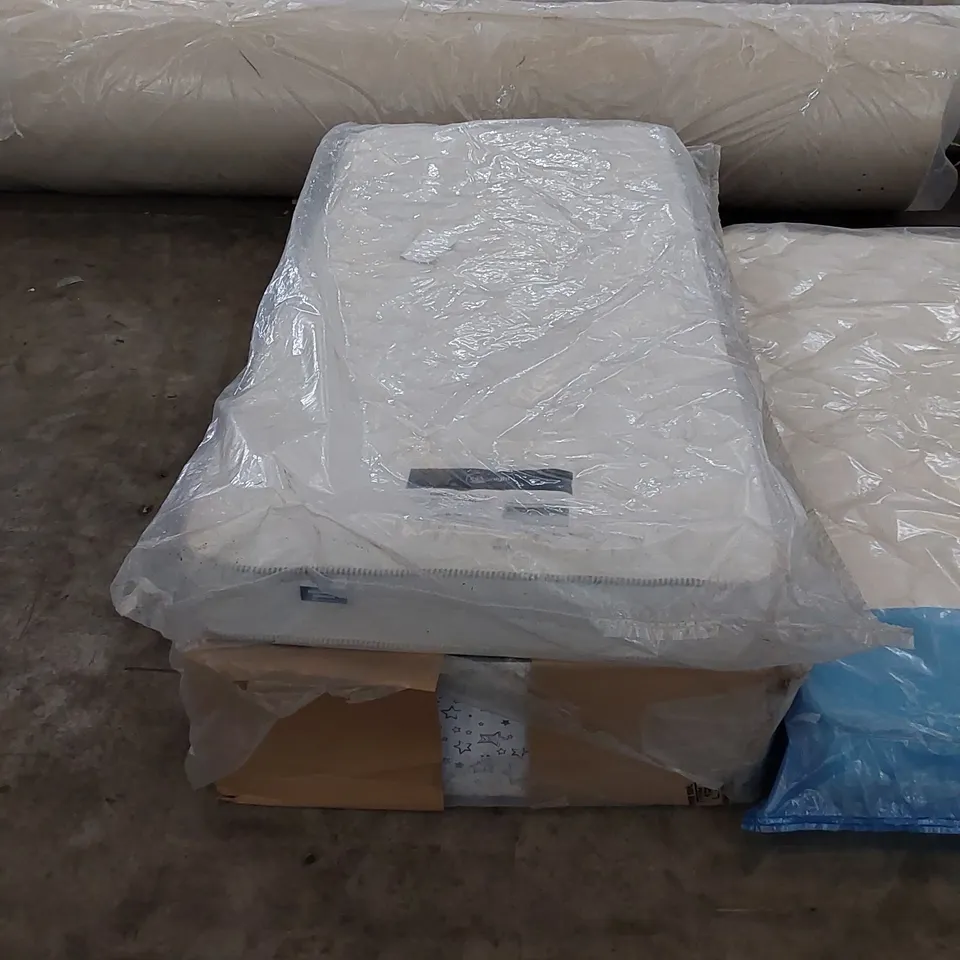 BAGGED 3FT SINGLE DIVAN WITH SILENTNIGHT KIDS COMFORT MEMORY FOAM MATTRESS