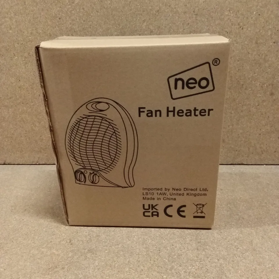 BOXED NEO FAN HEATER IN WHITE