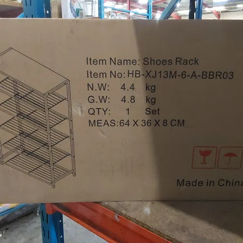 BOXED 15 PAIR SHOE RACK (1 BOX)