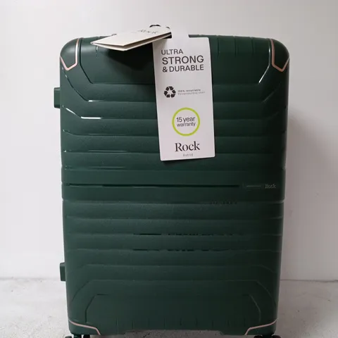 ROCK ASTRID GREEN SUITCASE ON WHEELS