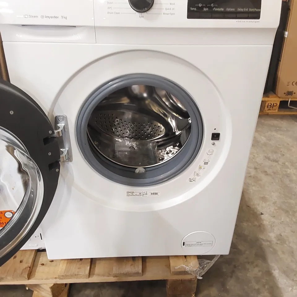 HISENSE 1 SERIES WFQP9014EVM 9 KG 1400 SPIN WASHING MACHINE - WHITE