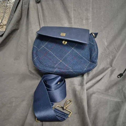 HOUSE OF TWEED PLAID CROSSBODY BAG WITH DETACHABLE STRAP