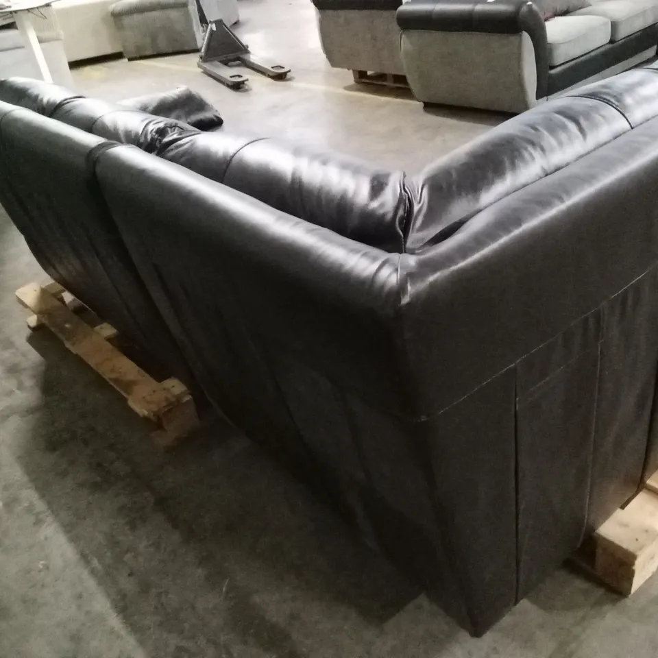 MARLOW ITALIAN LEATHER CORNER LEATHER CHAISE SOFA RRP £2399