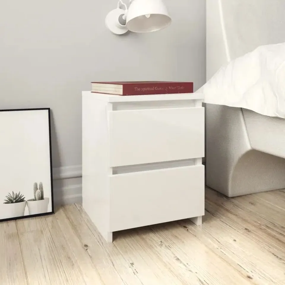BOXED ADENE MANUFACTURED WOOD BEDSIDE TABLE 