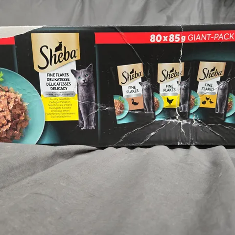 BOXED SHEBA FINE FLAKE CAT FOOD 80X85G