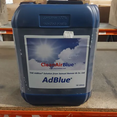 CLEANAIRBLUE 10 LITRE BOTTLE OF ADBLUE SOLUTION 