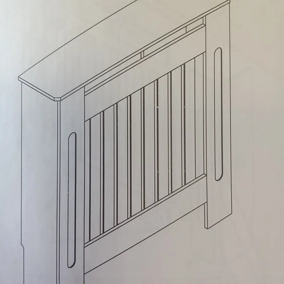 BOXED HOMCOM RADIATOR COVER 