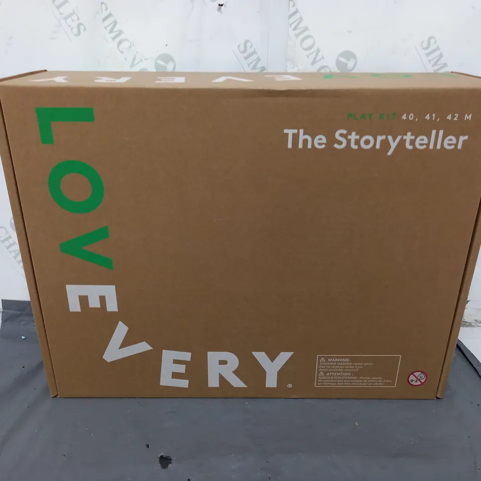 BOXED AND SEALED LOVEVERY PLAYKIT (40, 41, 42 M) THE STORYTELLER 