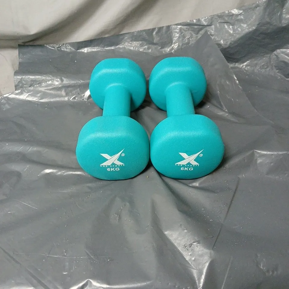 2 X XN8 SPORTS 6KG DUMBBELLS 