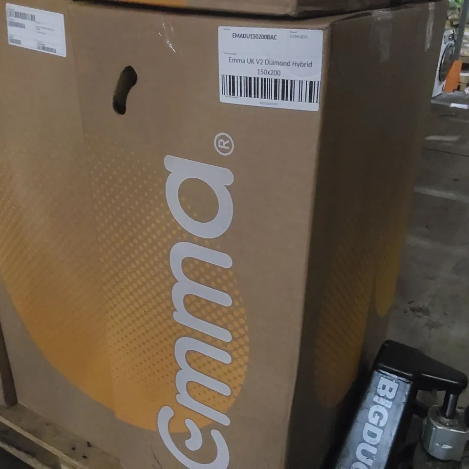 BRAND NEW BOXED EMMA UK V2 DIAMOND HYBRID 150 x 200CM KING SIZE MATTRESS 