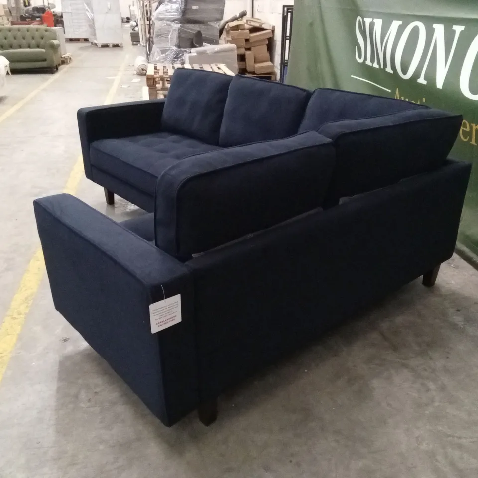 DUSK SLOANE CORNER SOFA - NAVY VELVET