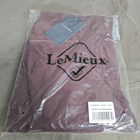 LEMIEUX ISABELLE FULL SEAT BREECHES – DAMSON, UK14