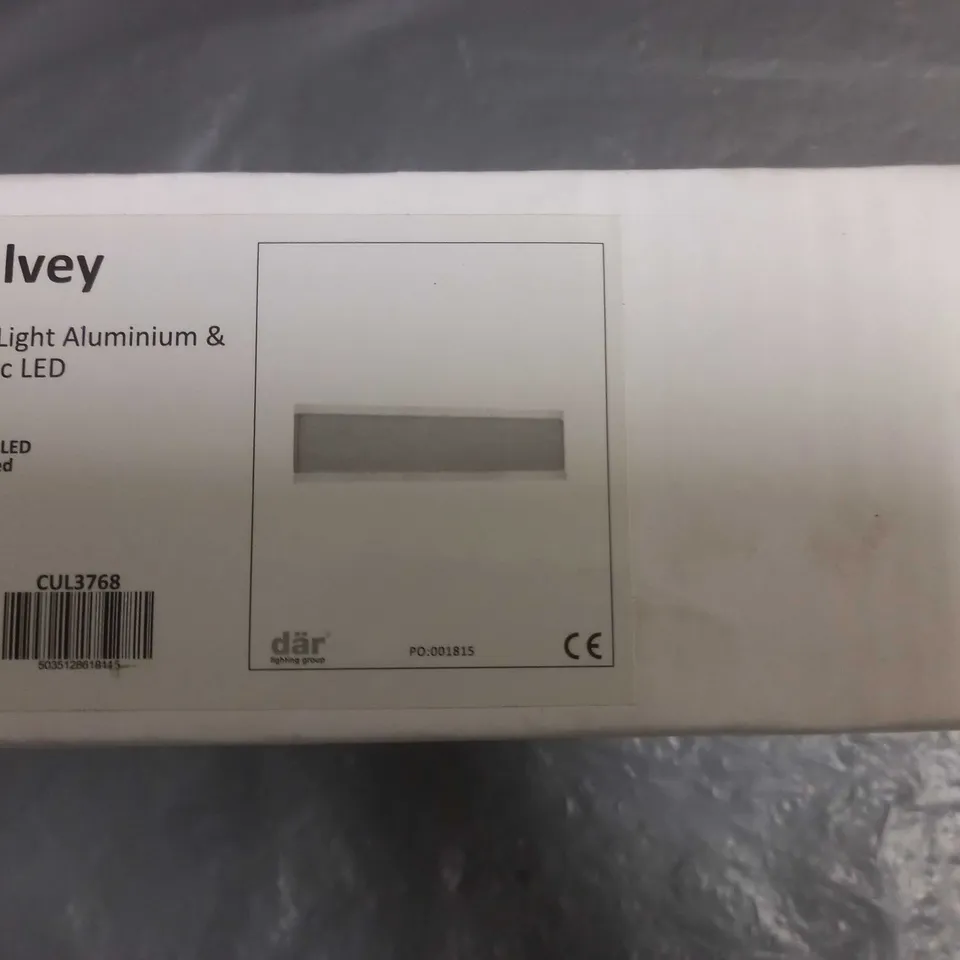 BRAND NEW DAR CULVEY WALL LIGHT ALUMINIUM AND ACRYLIC LED