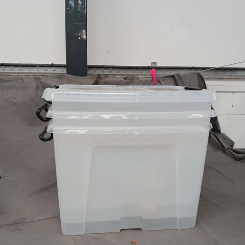 UNBOXED PLASTIC STORAGE BOXES 