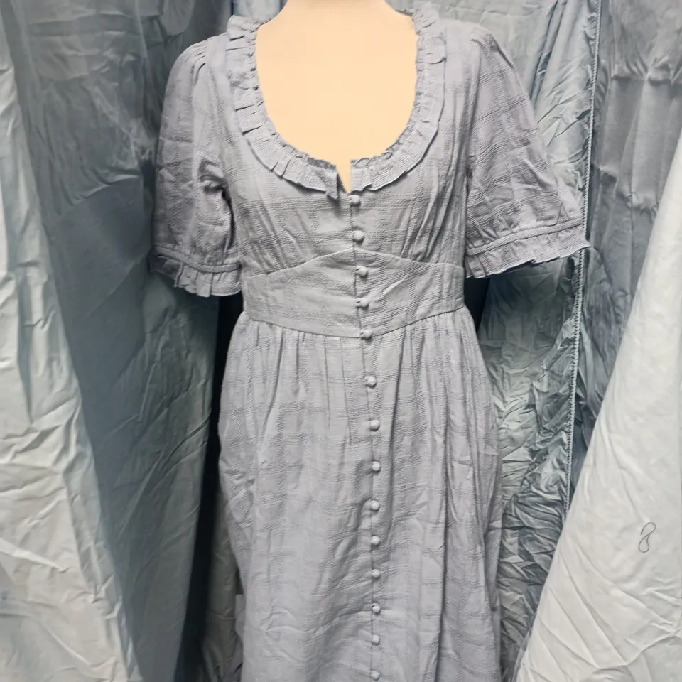 NOBODY'S CHILD FLOSSIE MIDAXI DRESS – SOFT BLUE, UK 12