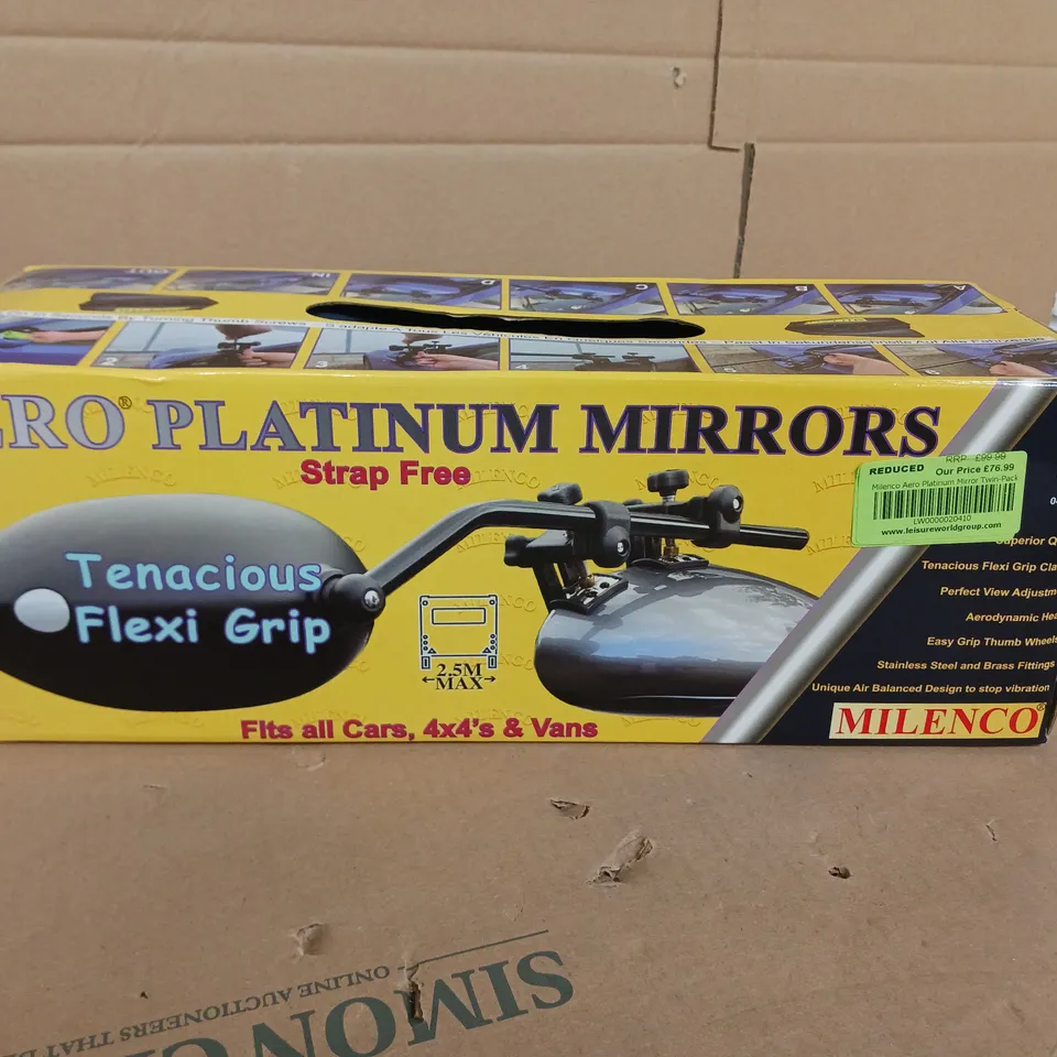 BOXED AND SEALED AERO PLATINUM MIRRORS 