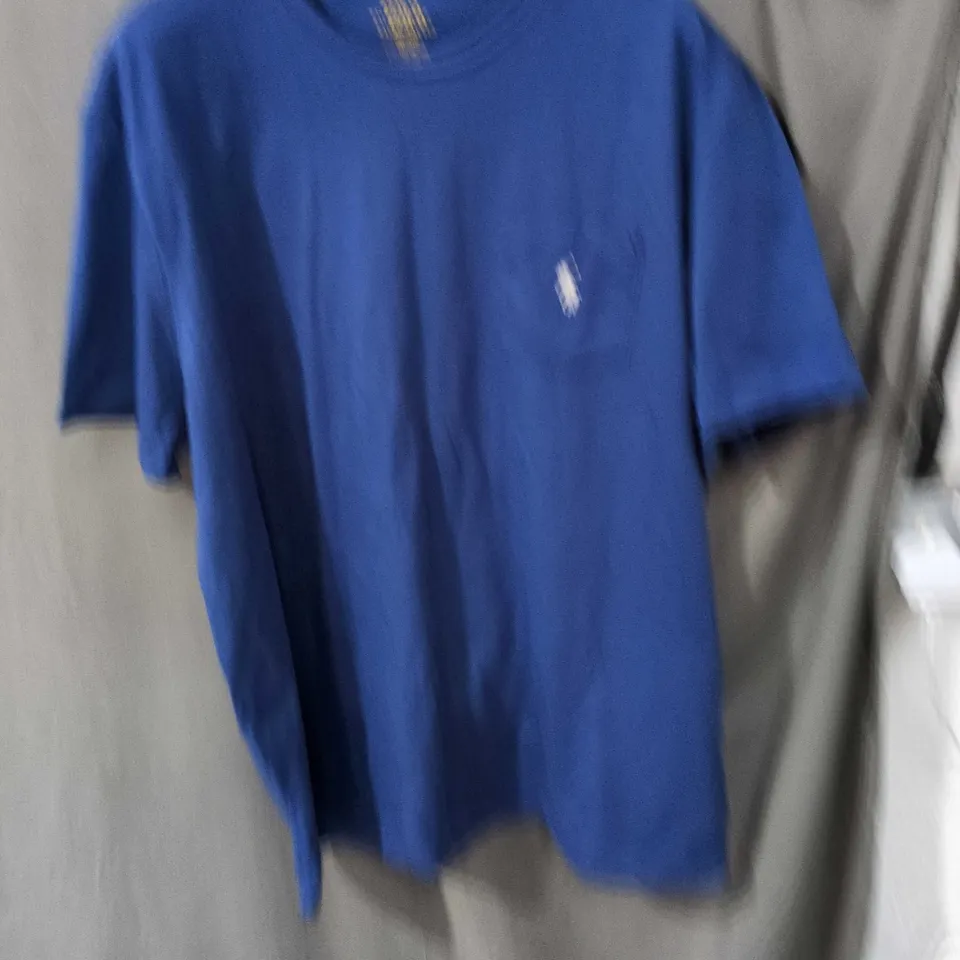 POLO RALPH LAUREN T-SHIRT – BLUE, XL (LOGO CHEST)