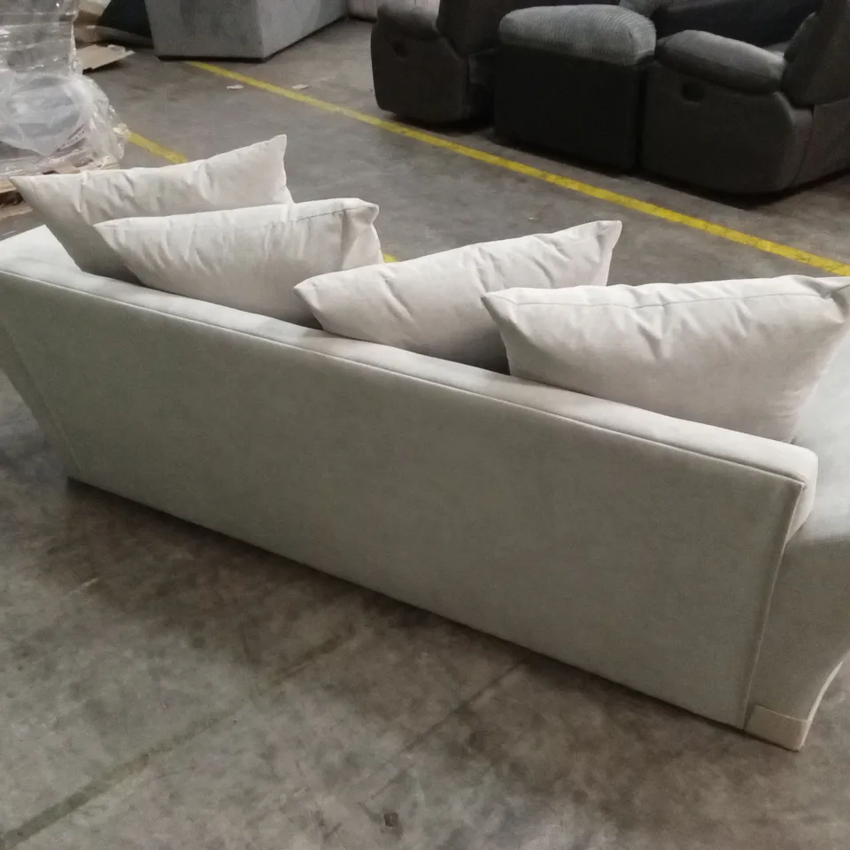 DURY FABRIC 3 SEATER SCATTER BACK SOFA - NATURAL RRP £499