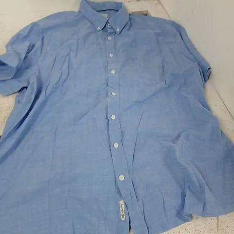 BUGATTI BLUE SHIRT – BUTTON-DOWN, XXL (EU 45/46) – SOFT WASH