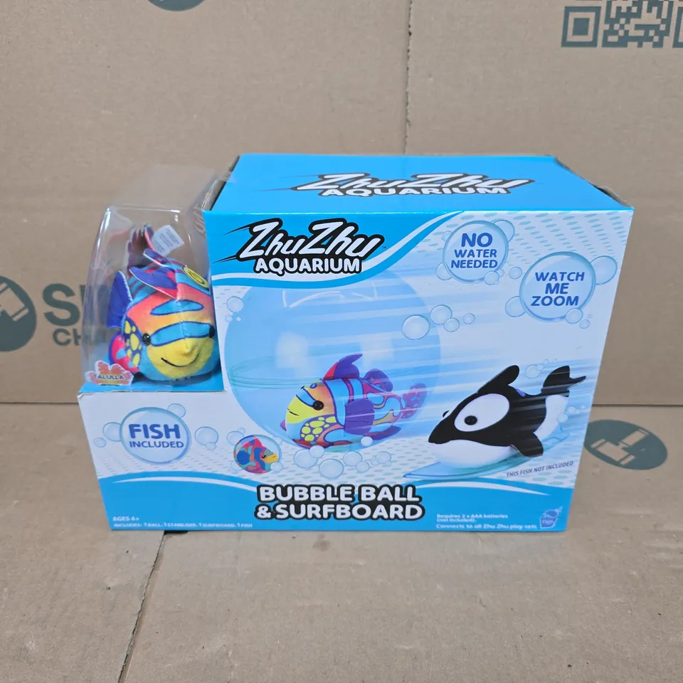 BOXED ZHUZHU AQUARIUM BUBBLE BALL & SURFBOARD