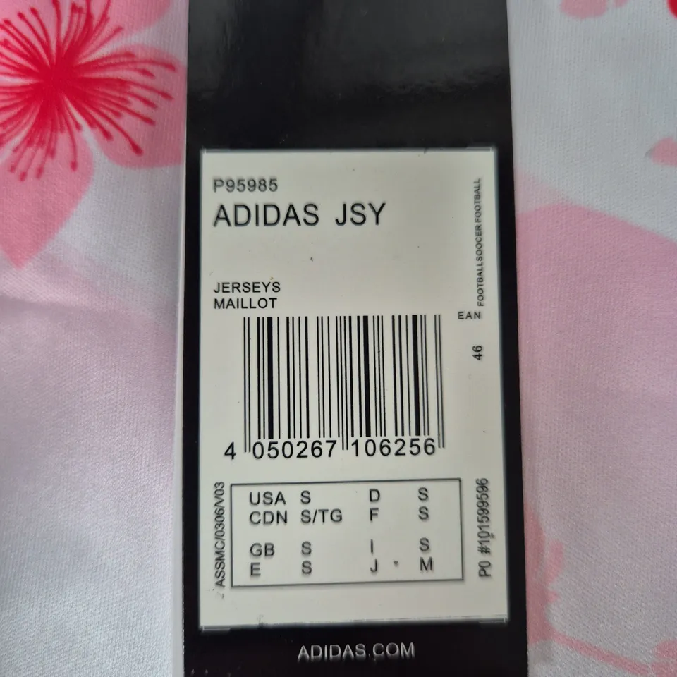 ADIDAS JAPAN JFA JERSEY – FLORAL PINK FOOTBALL SHIRT, AEROREADY SIZE UK SMALL