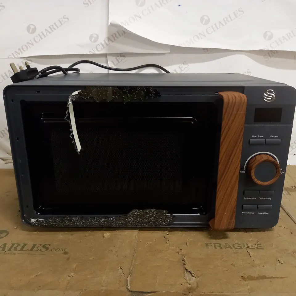 SWAN NORDIC DIGITAL MICROWAVE 800W SLATE GREY