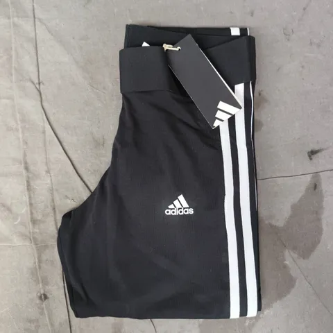 ADIDAS LEGGINGS IN BLACK/WHITE SIZE SMALL