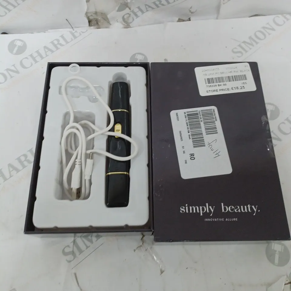 SIMPLY BEAUTY 2 IN 1 SUPER SMOOTH FACE & BROWS HAIR REMOVER, BLACK