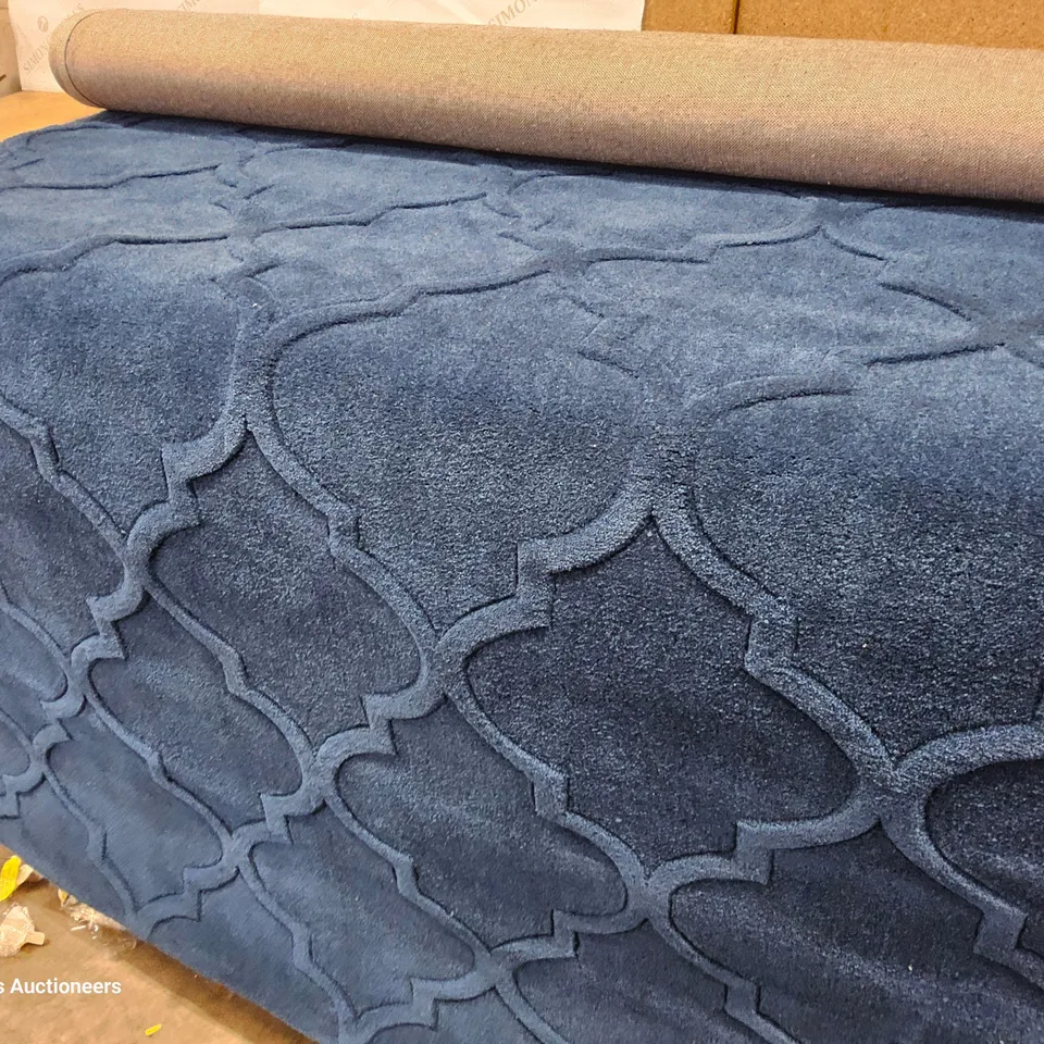 AARUHAND TUFTED NAVY RUG 150 × 230