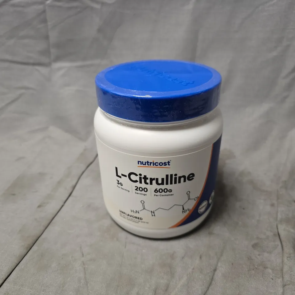 NUTRICOST L-CITRULLINE UNFLAVOURED (600G)