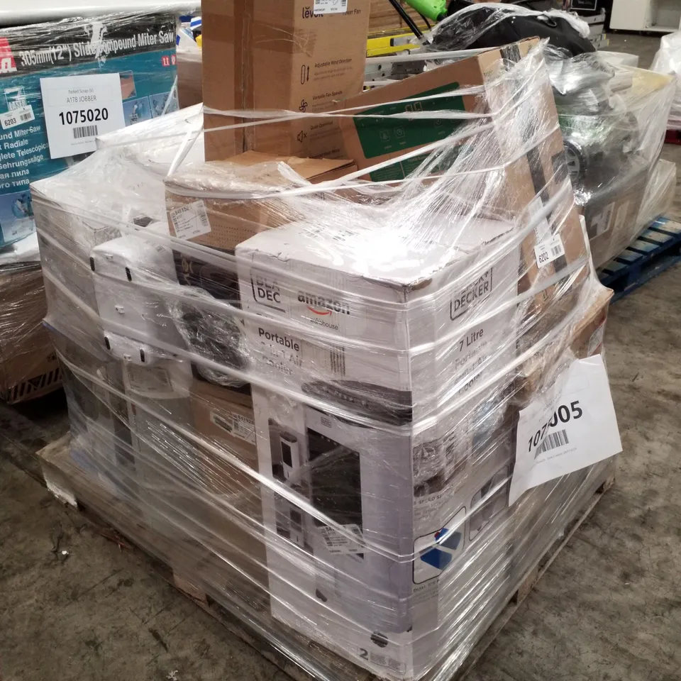 PALLET OF APPROXIMATELY 16 UNPROCESSED RAW RETURN HOUSEHOLD AND ELECTRICAL GOODS TO INCLUDE;