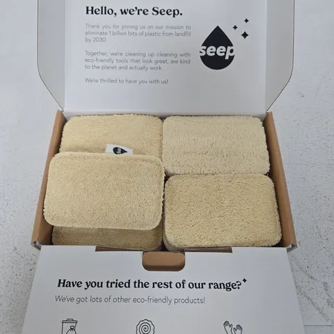SEEP 12 ECO SPONGE SCOURERS – PACK OF 12
