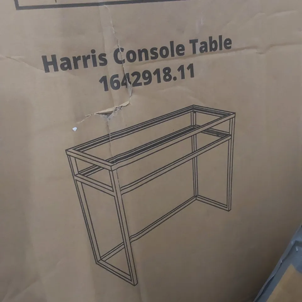 BOXED HARRIS CONSOLE TABLE (1 BOX)