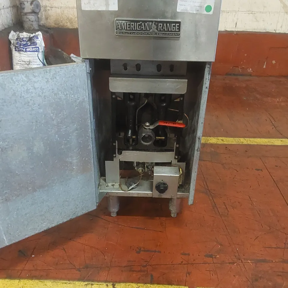 AMERICAN COMMERCIAL FRYER GAS SINGLE TANK TWIN BASKET