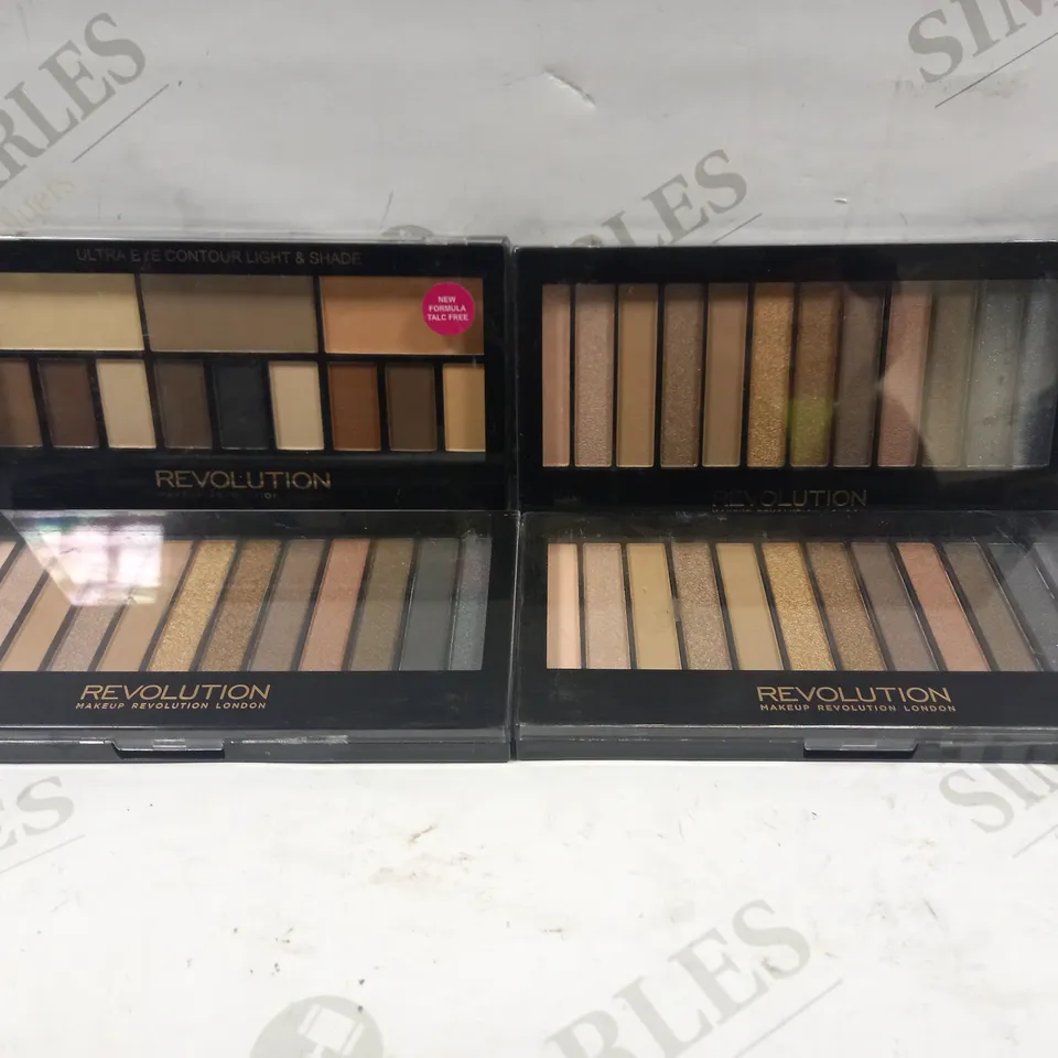 LOT CONTAINS 4 ASSORTED REVOLUTION MAKEUP & CONTOURING PRODUCTS 