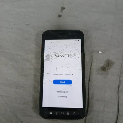 SAMSUNG XCOVER 4S SMARTPHONE – BLACK, UNLOCKED, 32GB (CRACKED SCREEN)