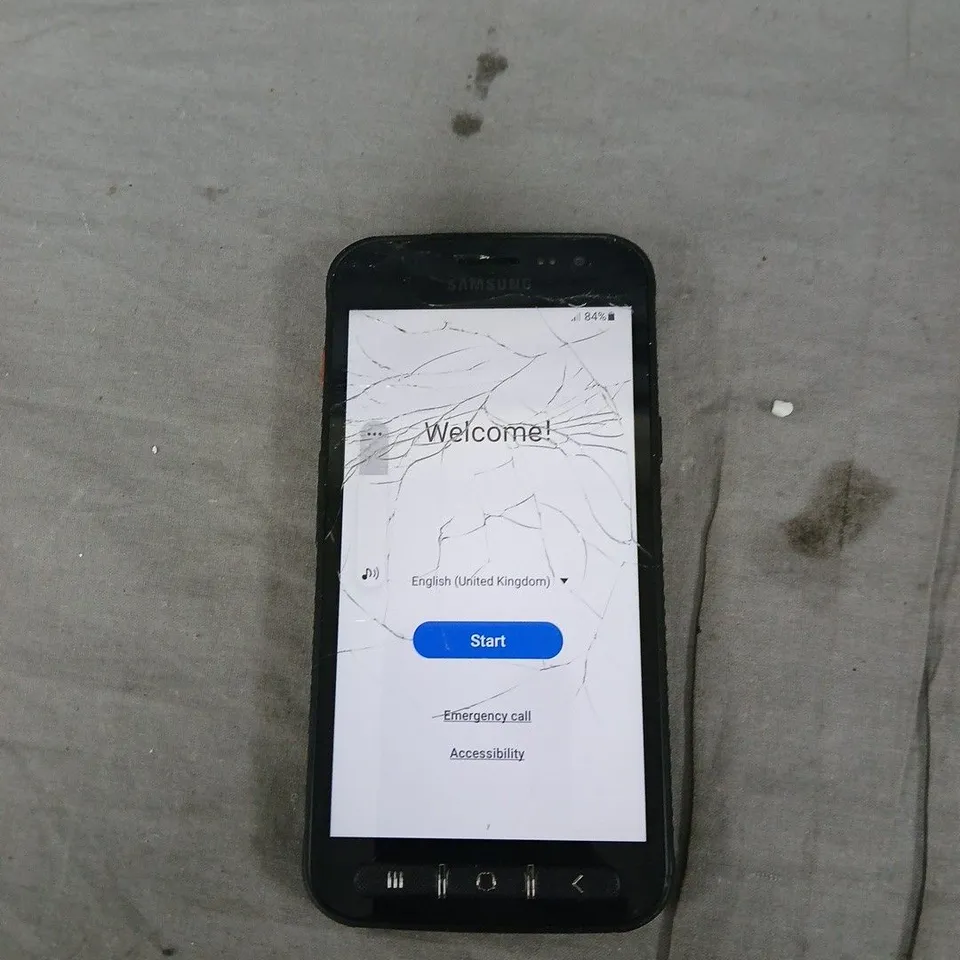 SAMSUNG XCOVER 4S SMARTPHONE – BLACK, UNLOCKED, 32GB (CRACKED SCREEN)