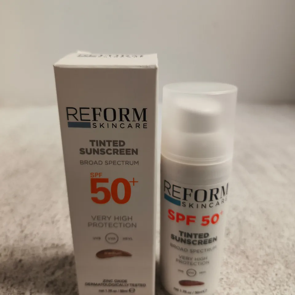 REFORM SKINCARE TINTED SUNSCREEN SPF 50+ – BROAD SPECTRUM