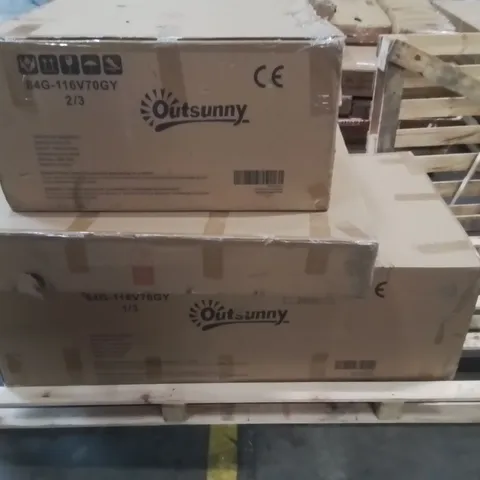 PALLET CONTAINING VARIOUS ASSORTED INCOMPLETE FURNITURE PARTS AND OTHER HOUSEHOLD ITEMS 