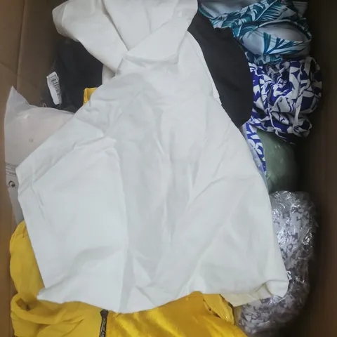 APPROXIMATELY 25 ASSORTED CLOTHING PRODUCTS IN VARIOUS STYLES & SIZES