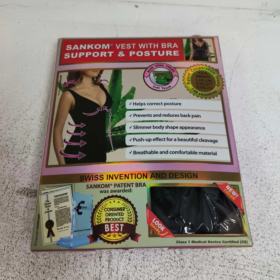 BOXED SANKOM VEST WITH BRA SUPPORT & POSTURE - XXXL