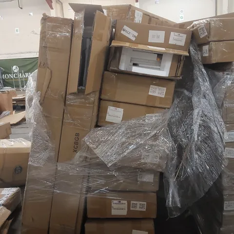 PALLET CONTAINING A LARGE QUANTITY OF ASSORTED FURNITURE ITEMS INCLUDING: UNDERSINK BATHROOM CABINET ECT
