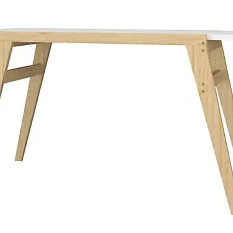 BRAND NEW BOXED OUT & OUT OSLO WHITE COMPUTER DESK- 135cm (1 BOX)
